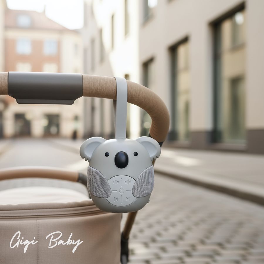 Angstverlichting Koala, Rustgevende Ademhaling Koala Knuffel met Muziekverlichting en Ritmische Ademhalingsbeweging, Kalmerend Knuffeldier voor Baby's, 27 Cm