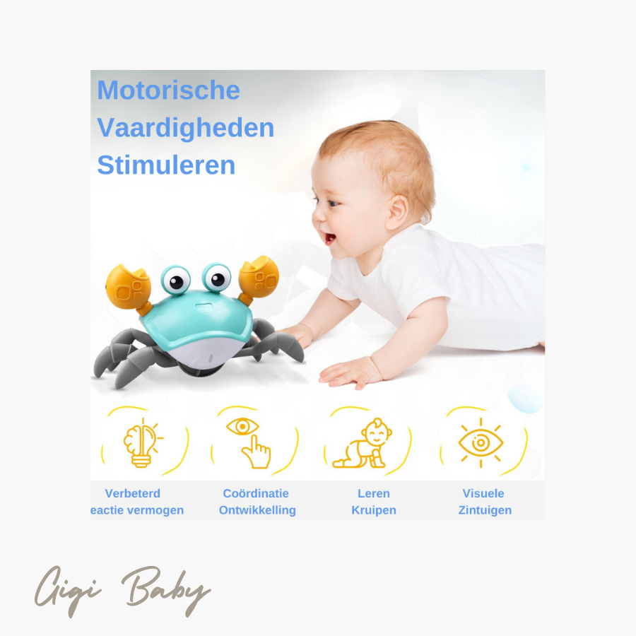 Kruipende krab met muziek
