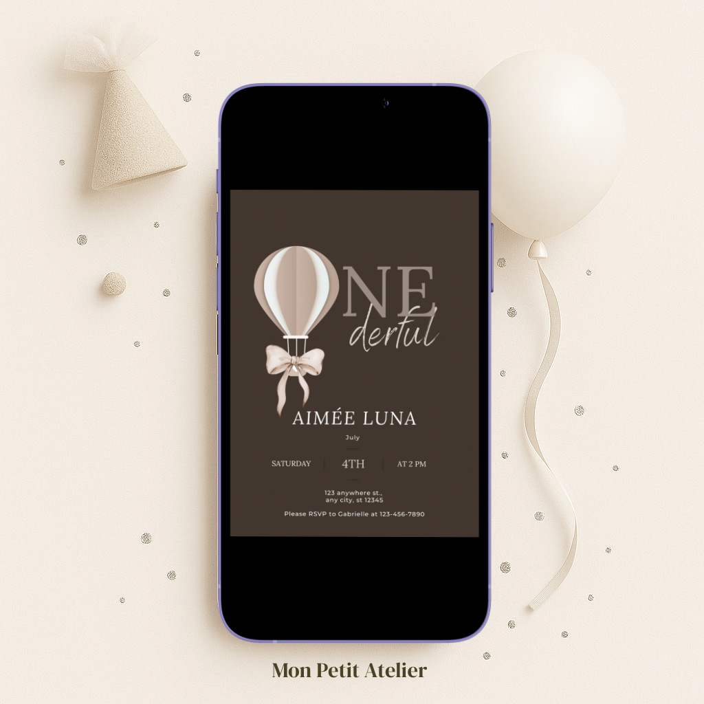 Onderful chocolat brown | uitnodiging