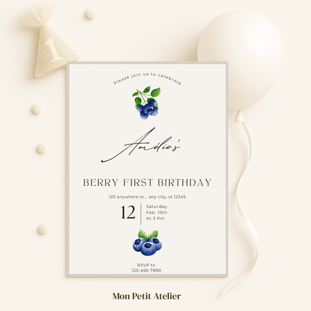 Blueberry | uitnodiging