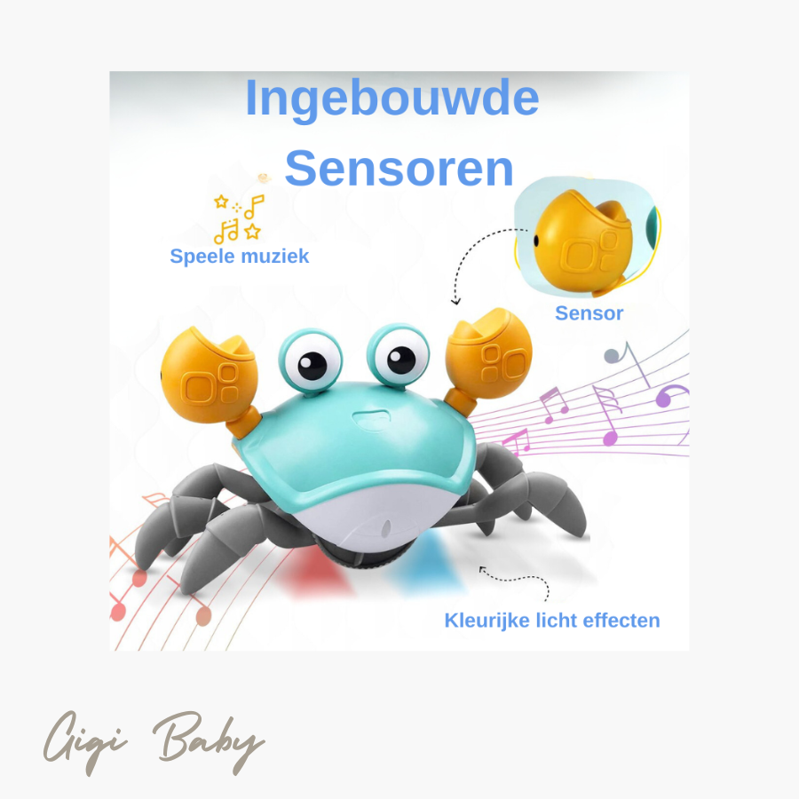 Kruipende krab met muziek