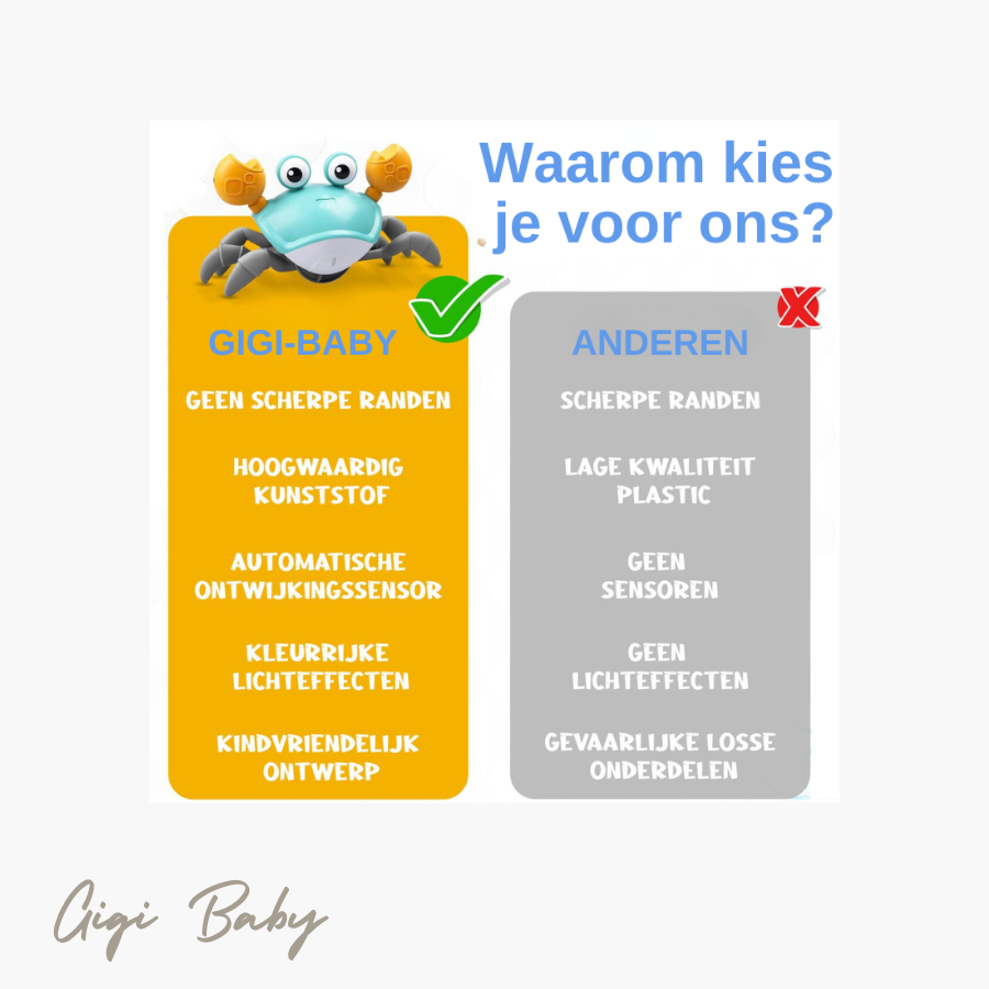Kruipende krab met muziek