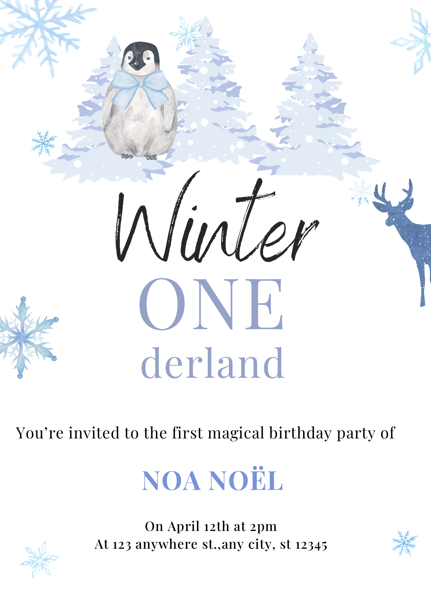 Winter Onederland | uitnodiging