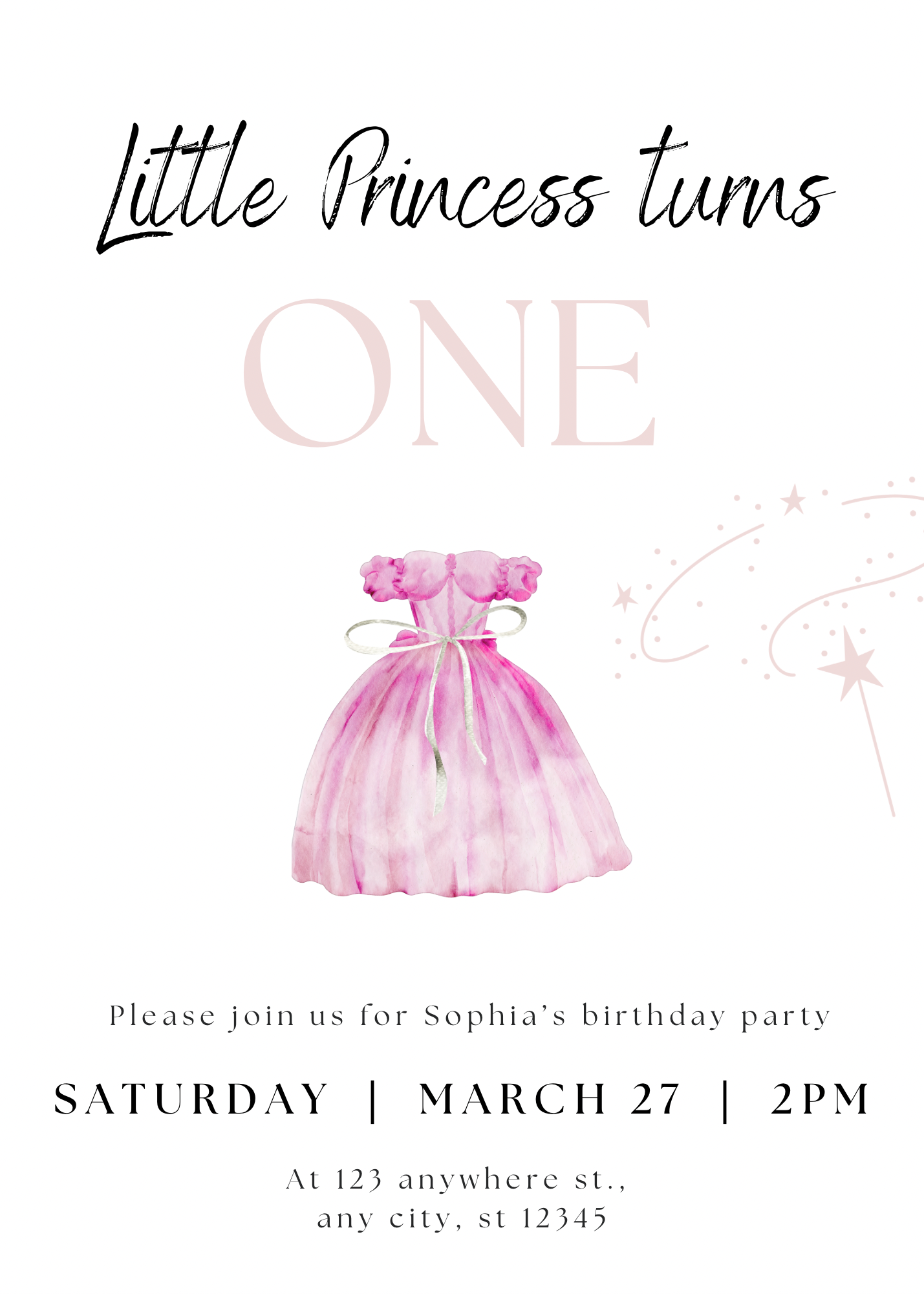 Little princess | uitnodiging