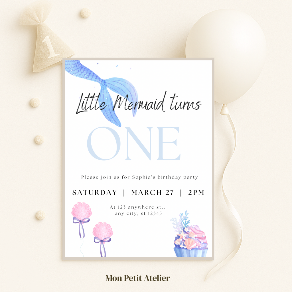 Little Mermaid | uitnodiging