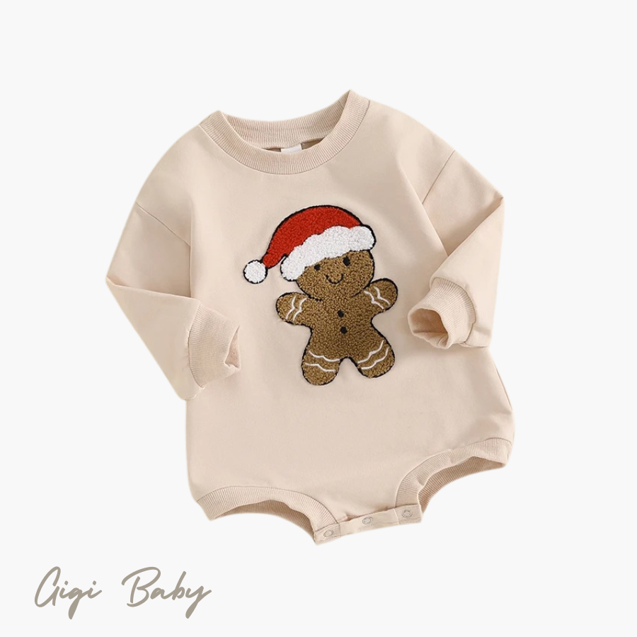 Gingerbread kerstrui beige