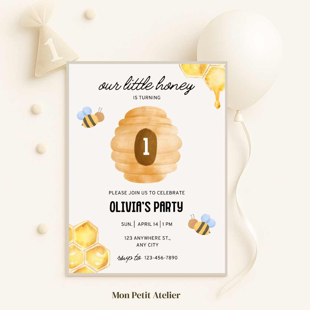 Our little honey | uitnodiging
