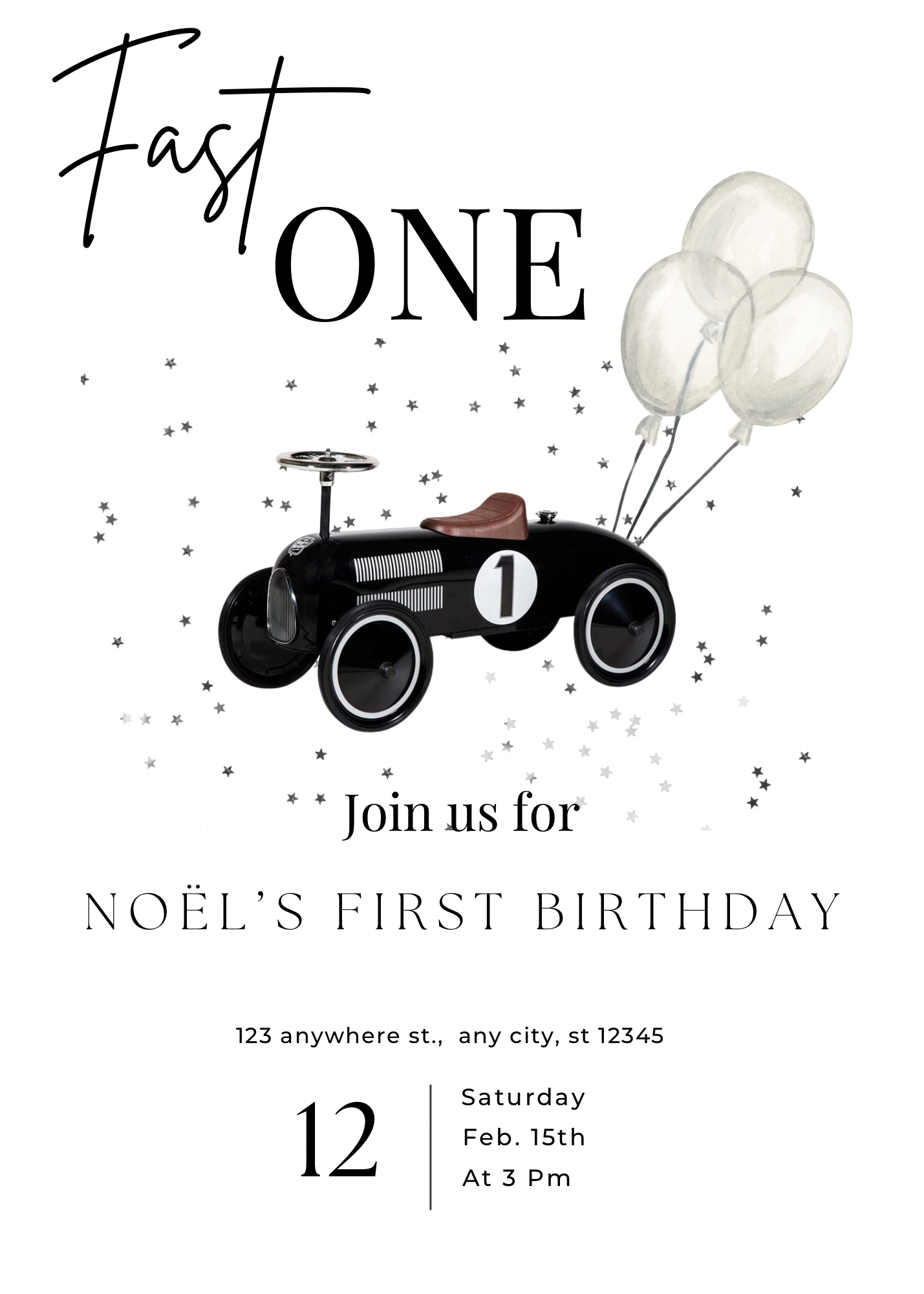 Fast One ballloons | uitnodiging