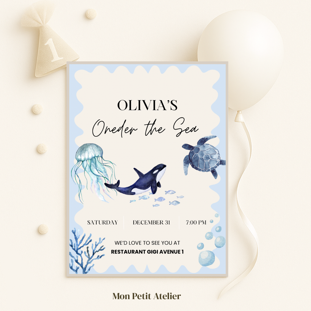 Oneder the sea | uitnodiging