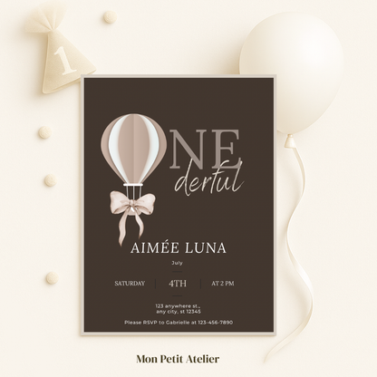 Onderful chocolat brown | uitnodiging