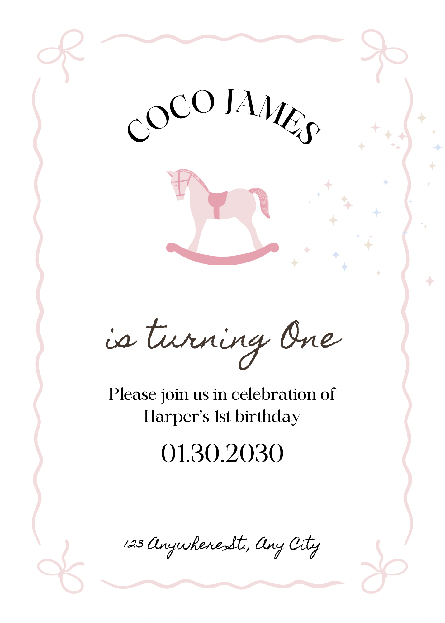 Nostalgie paardje | uitnodiging