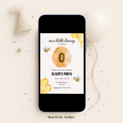 Our little honey | uitnodiging