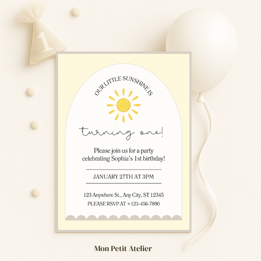 Our Sunshine | uitnodiging