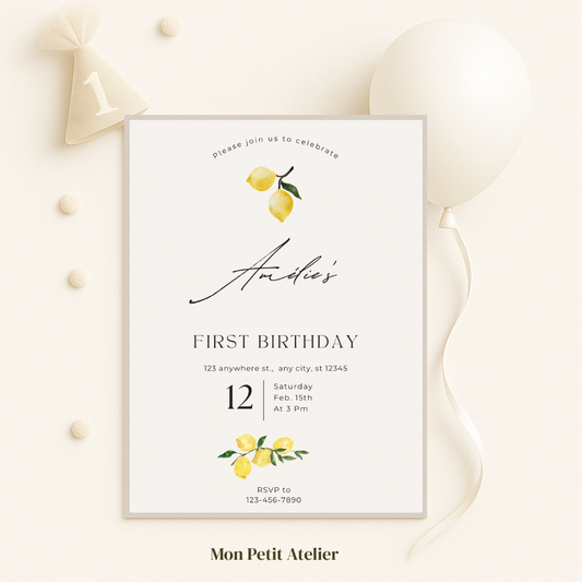 Amalfi lemon | uitnodiging