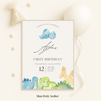 Dino feestje | uitnodiging