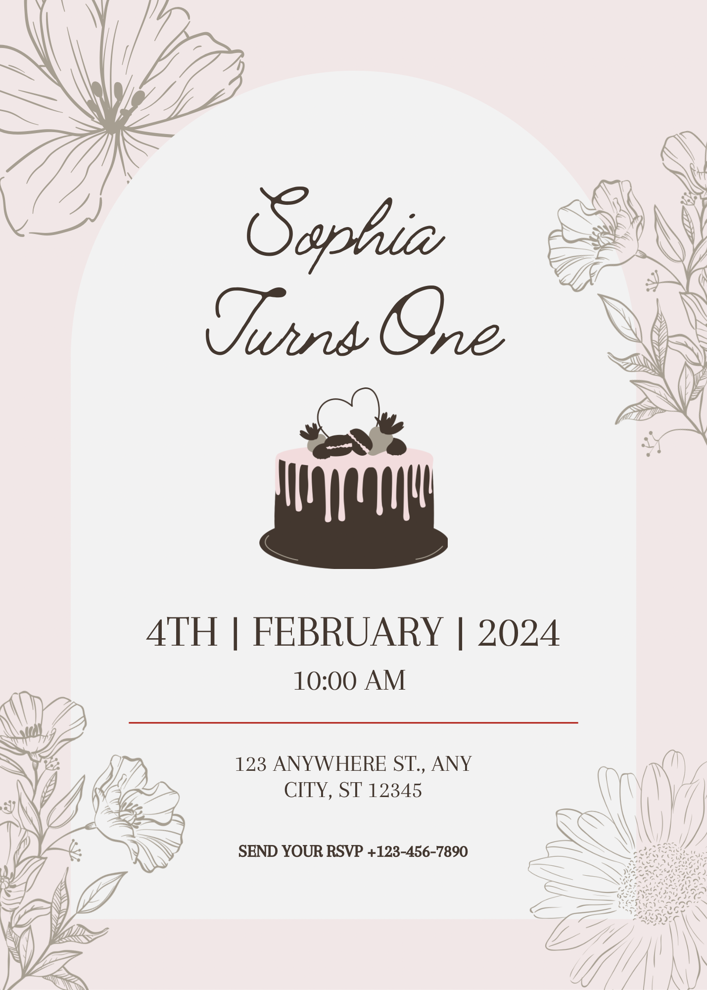 Classic cake | uitnodiging