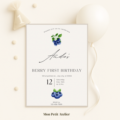 Blueberry | uitnodiging