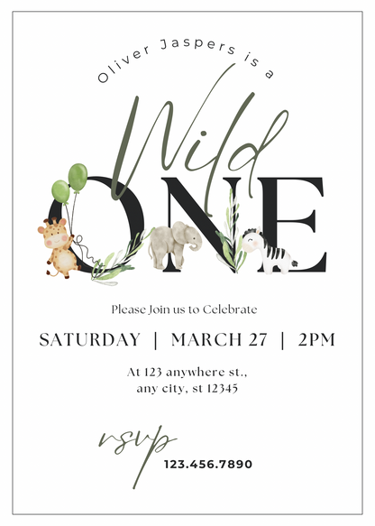 Wild One | uitnodiging