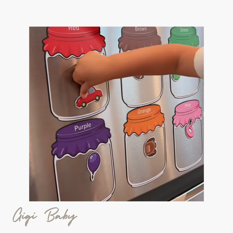 Kleuren leren met Magneetpotjes
