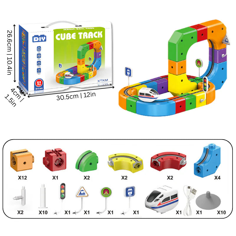 Cube Track – 3D Trein STEM speelgoed