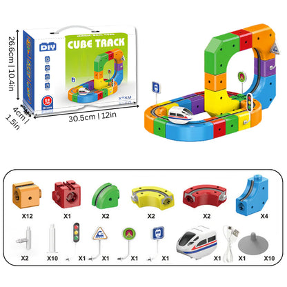Cube Track – 3D Trein STEM speelgoed