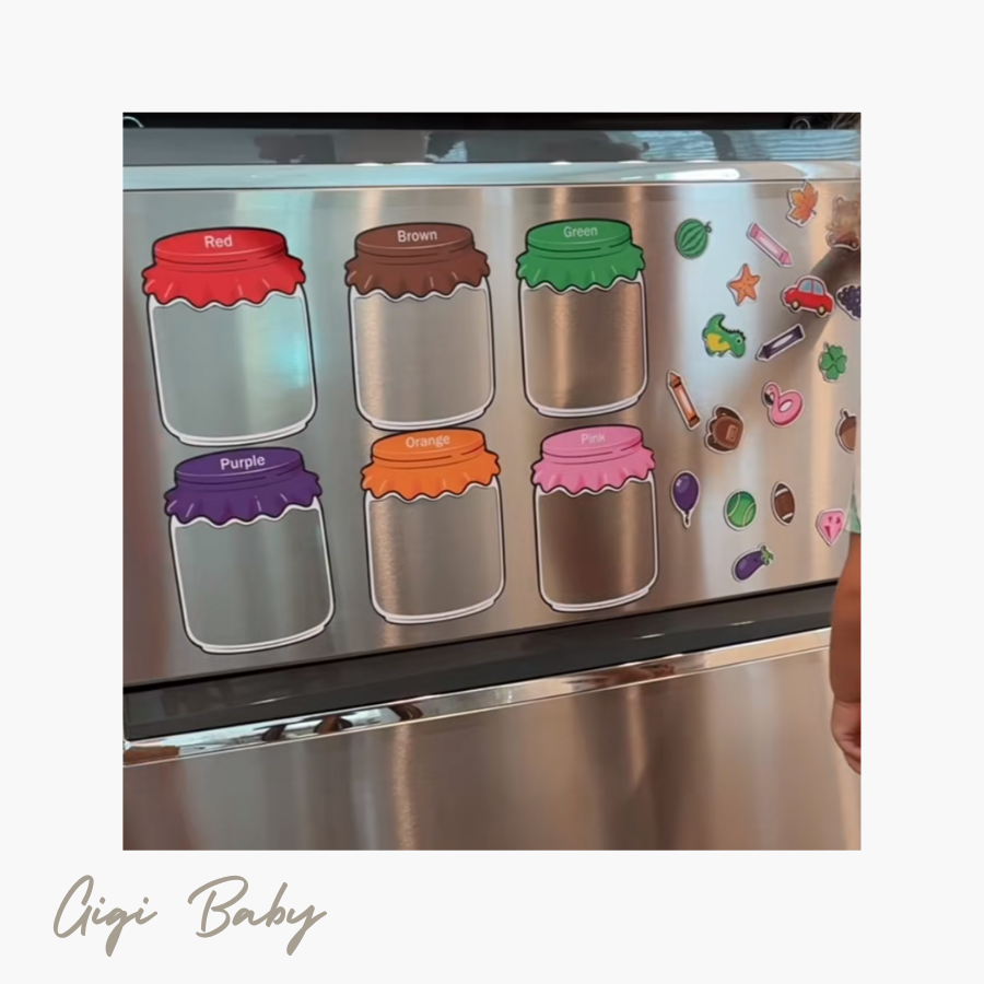Kleuren leren met Magneetpotjes