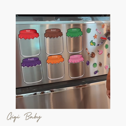 Kleuren leren met Magneetpotjes