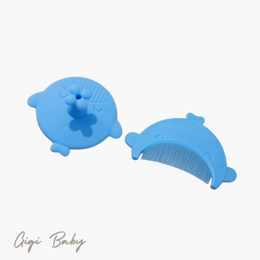 Zachte siliconen babyborstel & kam