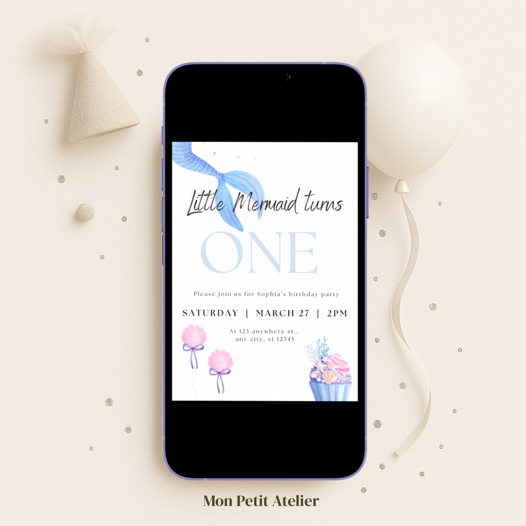 Little Mermaid | uitnodiging