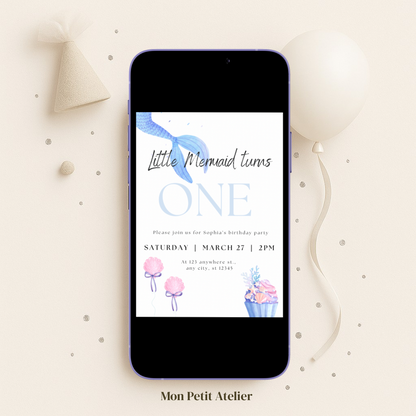 Little Mermaid | uitnodiging