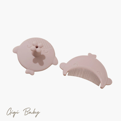 Zachte siliconen babyborstel & kam