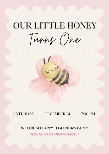 Little Honey | uitnodiging