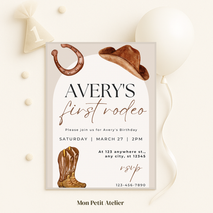 First Rodeo | uitnodiging