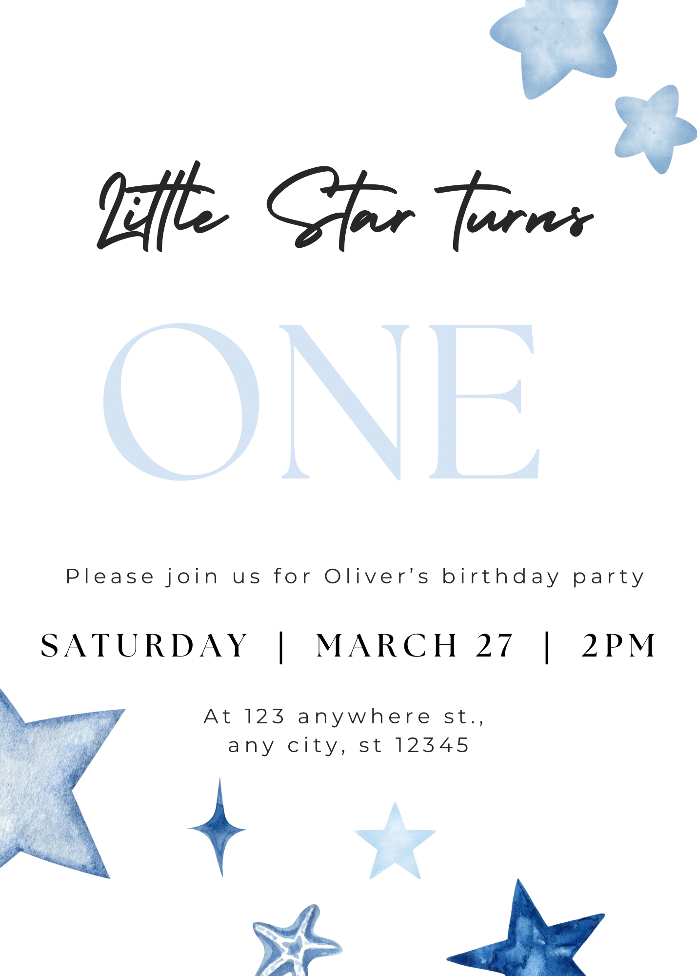 Little Star | uitnodiging