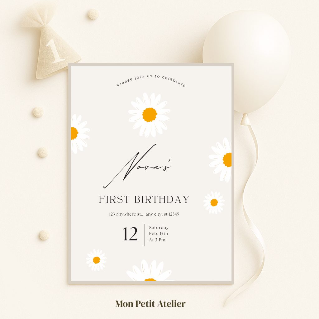 Daisy flowers | uitnodiging