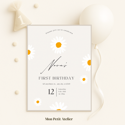 Daisy flowers | uitnodiging