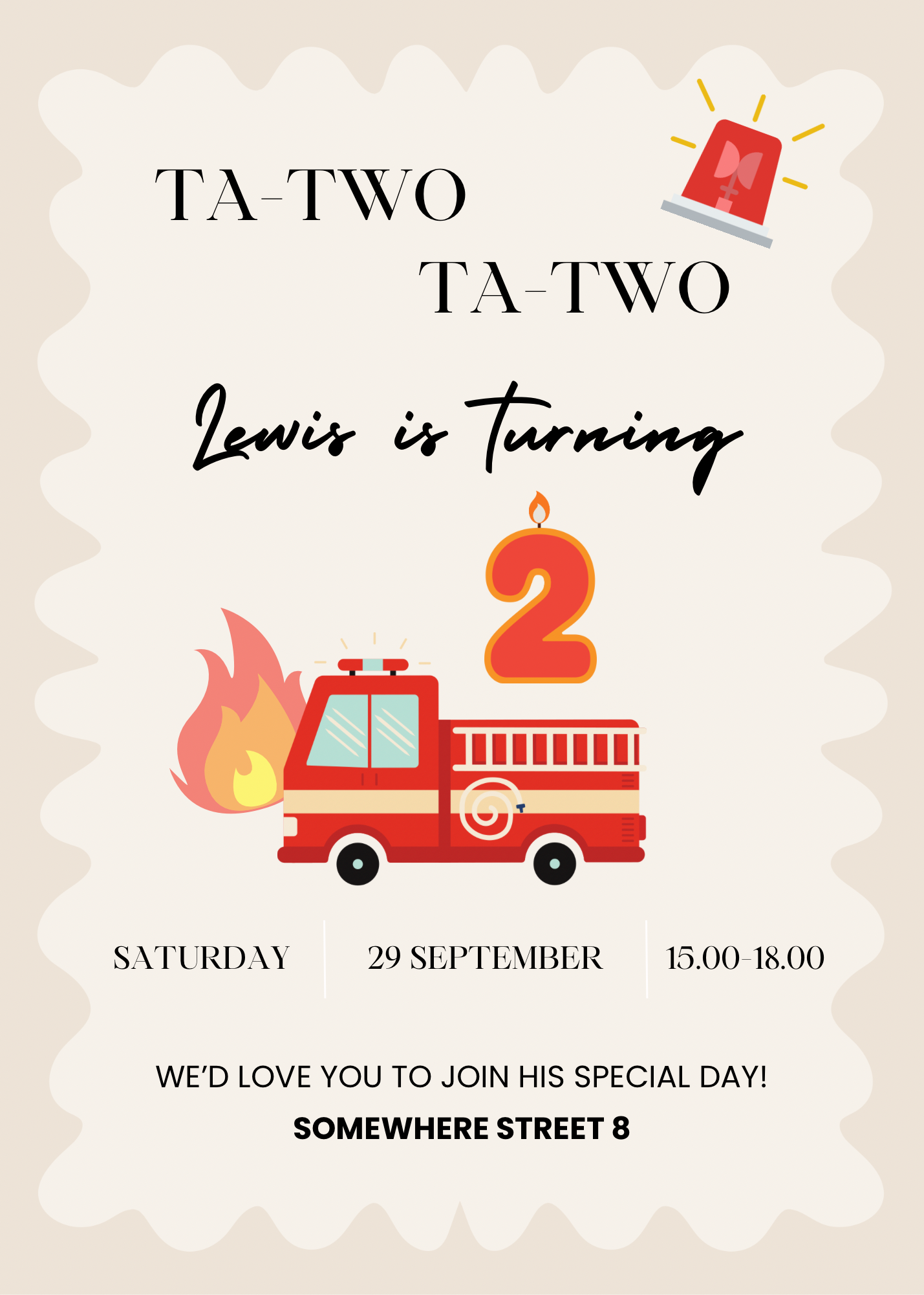 Ta-Two Ta-Two | uitnodiging