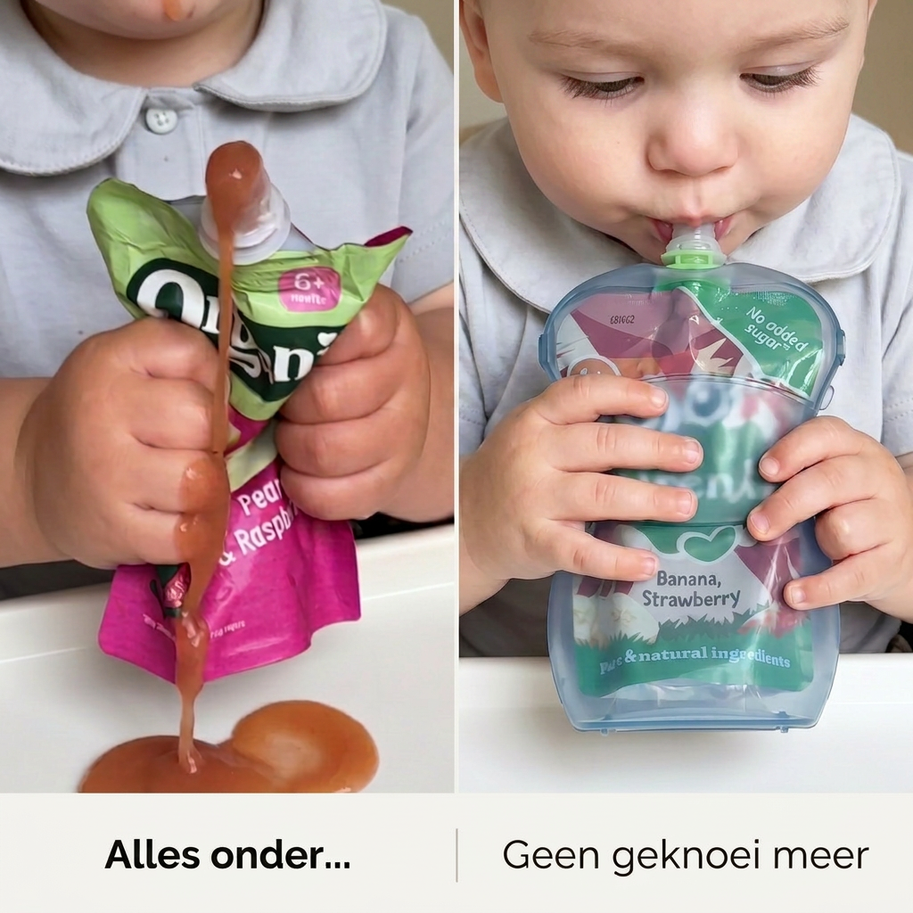 Fruitbuddy - Geen geknoei meer met knijpfruit